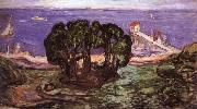 Edvard Munch The Bush of seaside painting